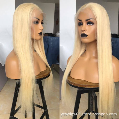 Wholesale Blonde 613 Full Transparent Lace Frontal Wig Raw Brazilian Human Hair Hd Lace Front Human Hair Wigs For Women Vendor